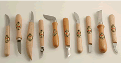 515-3310 Two Cherries Chip Carving Knives Set of Ten 515-3310